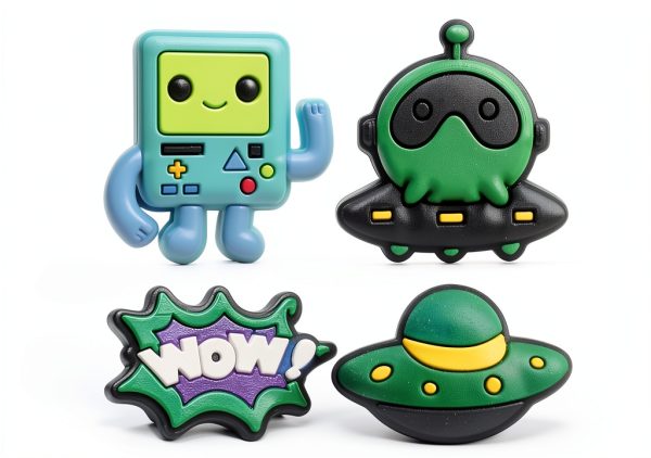 Pavo Charms Set for Shoes Waterproof PVC-5