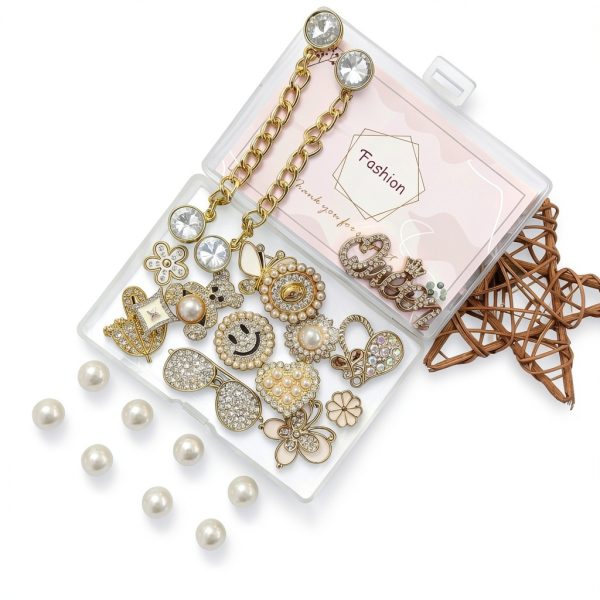 Golden Shoe Charms for Women-4