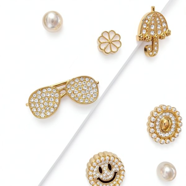 Golden Shoe Charms for Women-6