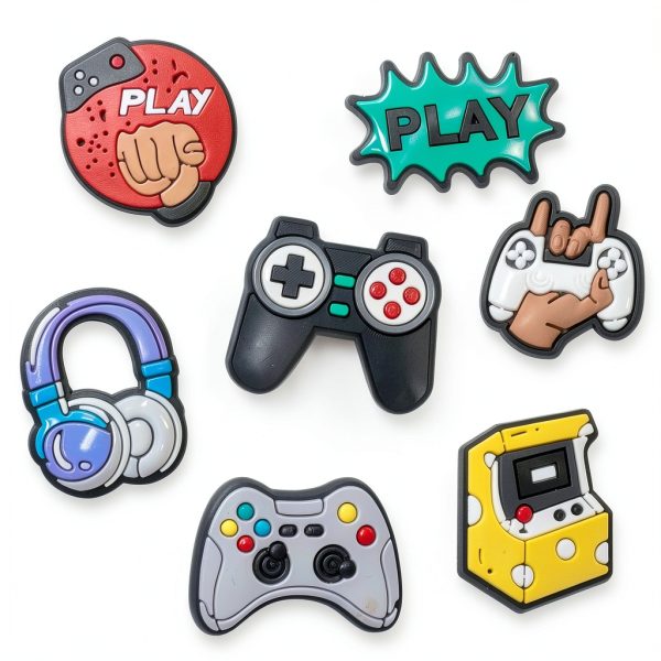 Shoe Charms Game Set PVC Durable Unisex Design-3