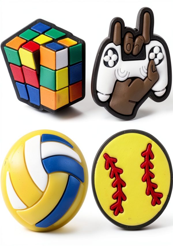 Sports Car Video Game Shoe Charms for Boys Girls-3