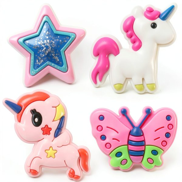 Girls Shoe Charms Waterproof PVC U003-4