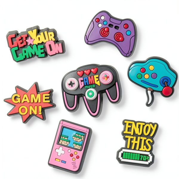 Shoe Charms Game Set PVC Durable Unisex Design-1