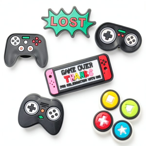 Shoe Charms Game Set PVC Durable Unisex Design-4