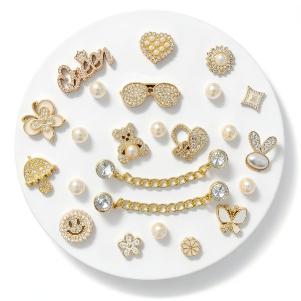 Golden Shoe Charms for Women-1