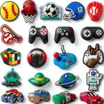 Sports Car Video Game Shoe Charms for Boys Girls-0