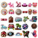 Shoe Charms PVC-50PCS-PINK Multi Color Set-0