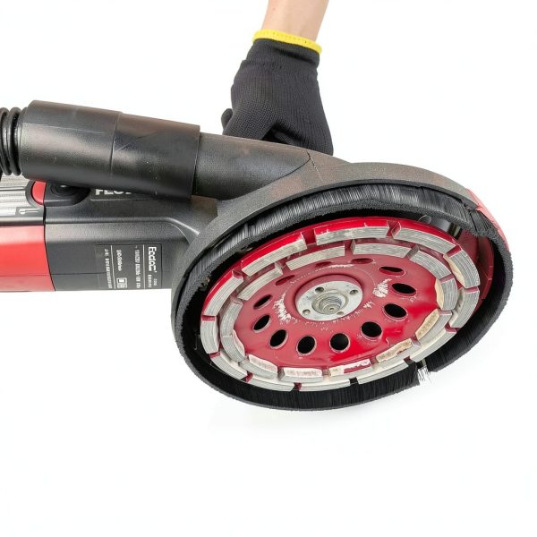 7-Inch Concrete Grinder with 15AMP Motor & Dust Shroud, Electric Floor Polisher with Diamond Grinding Wheel for Concrete, Wall & Surface Grinding-6