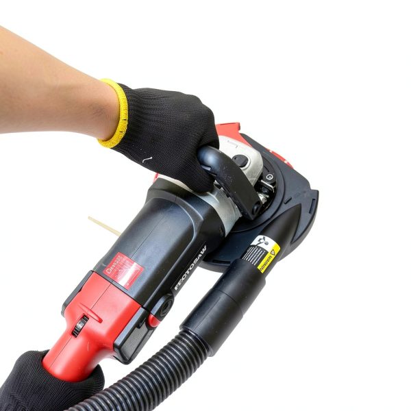 7-Inch Concrete Grinder with 15AMP Motor & Dust Shroud, Electric Floor Polisher with Diamond Grinding Wheel for Concrete, Wall & Surface Grinding-7