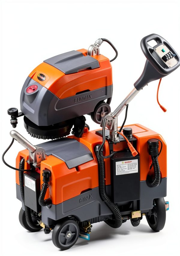 Sunmax RT35AC Walk-Behind Scrubber 17" Brush Dual Tank Orange/Gray-3