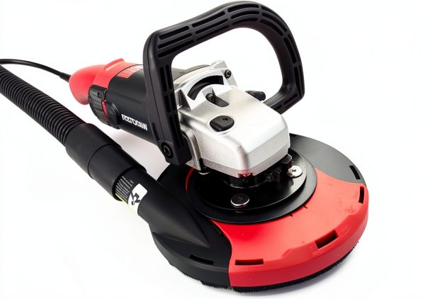 7-Inch Concrete Grinder with 15AMP Motor & Dust Shroud, Electric Floor Polisher with Diamond Grinding Wheel for Concrete, Wall & Surface Grinding-2