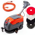 Sunmax RT35AC Walk-Behind Scrubber 17" Brush Dual Tank Orange/Gray-0