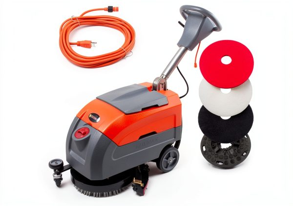 Sunmax RT35AC Walk-Behind Scrubber 17" Brush Dual Tank Orange/Gray-0