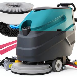 Walk Behind Commercial Floor Scrubber KARHDIR 22in Blue TSW-XDJ-C7-0