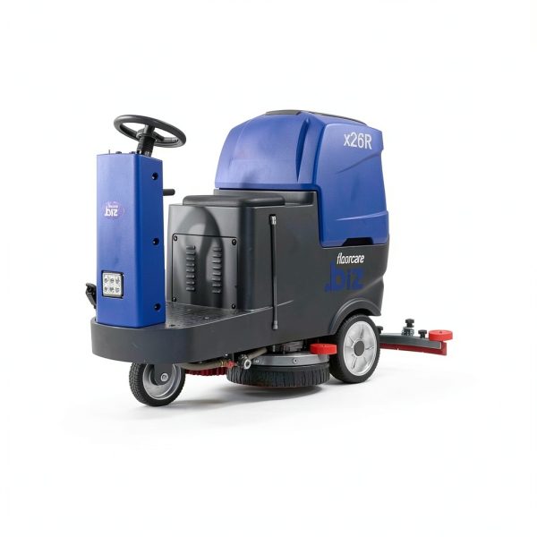 USA-Clean X26R Ride-On Auto Floor Scrubber Machine, 26 inch (750mm) Cleaning Path, Industrial Commercial Use, Large Tank Capacity, Battery Powered Quiet and Easy to Use-2