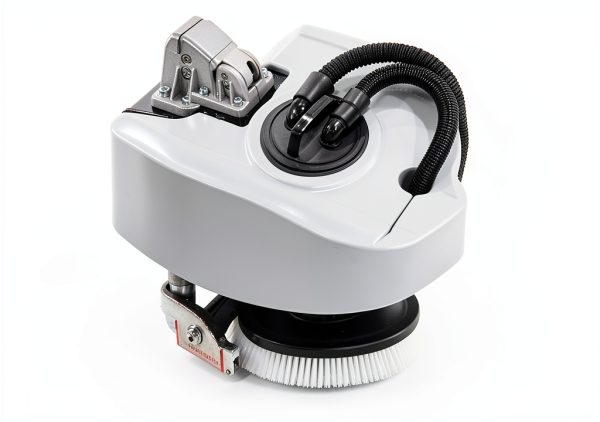 Foldable Walk Behind Floor Scrubber Machine, Hand Push Scrubber Machine, 17 L Sewage Tank, 180 RPM, Battery Powered for Office Restaurant Industrial Commercial-5