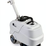 Foldable Walk Behind Floor Scrubber Machine, Hand Push Scrubber Machine, 17 L Sewage Tank, 180 RPM, Battery Powered for Office Restaurant Industrial Commercial-0