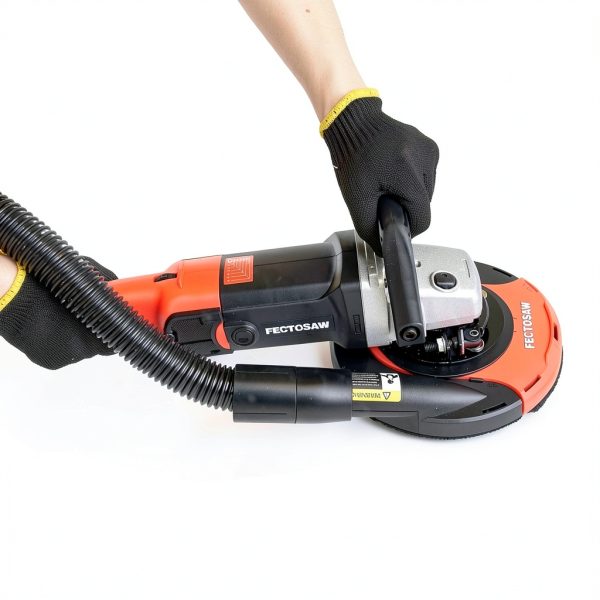 7-Inch Concrete Grinder with 15AMP Motor & Dust Shroud, Electric Floor Polisher with Diamond Grinding Wheel for Concrete, Wall & Surface Grinding-9