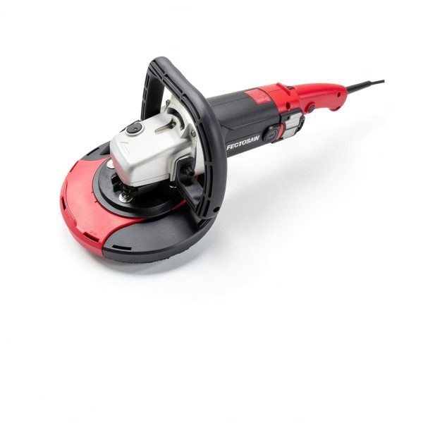 7-Inch Concrete Grinder with 15AMP Motor & Dust Shroud, Electric Floor Polisher with Diamond Grinding Wheel for Concrete, Wall & Surface Grinding-4