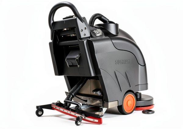 SUNMAX 22" Auto Floor Scrubber Dryer Walk‑Behind with LiFePO4 Battery-5